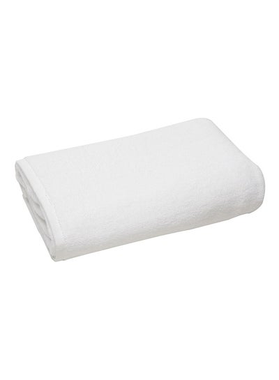 Buy Turkish Cotton Bath Towel White 70x140cm in UAE