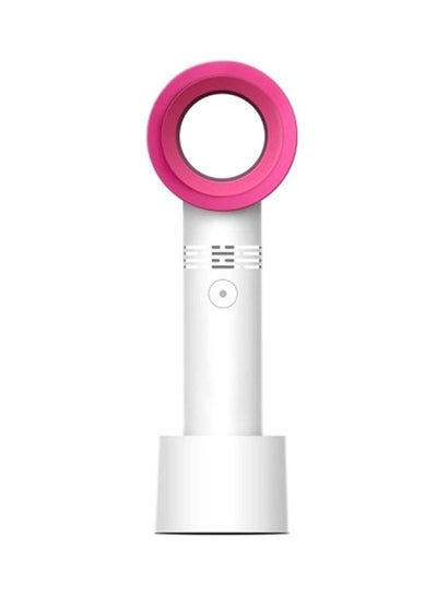 اشتري Rechargeable Mini Bladeless Fan H21942W White/Pink في الامارات