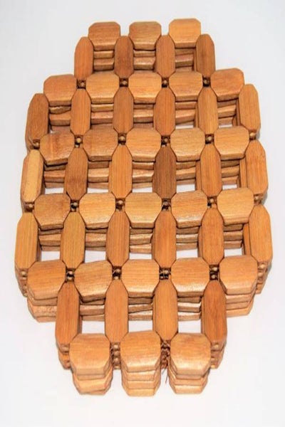 Buy En Coaster Pad For Table Protection 4 Pcs Set Brown in Saudi Arabia