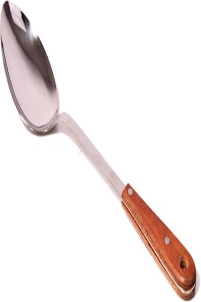 Buy STEEL BASTING SPOON Multi Color 35cm in Saudi Arabia