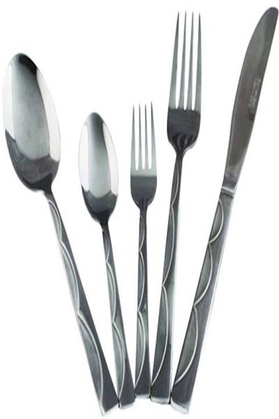 Buy Satine Tea Spoon Set - 6 Pieces Silver in Saudi Arabia