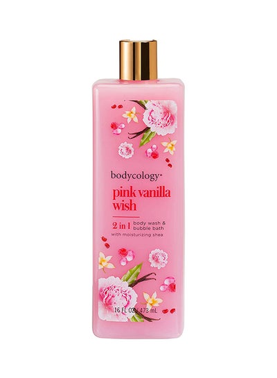 Buy Body Wash & Bubble Bath Pink Vanilla Wish 16 Oz in UAE