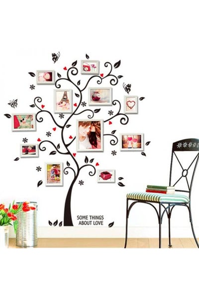 Buy Happy Picture Frame Tree Picture Frame Collocation Bedroom Sitting Room Marriage Room Five Generations Romantic Wall Sticker Home Decoration Multicolour in UAE