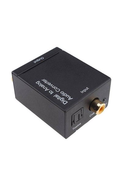 Buy Digital To Analog Audio Convertible Adapter Black in UAE