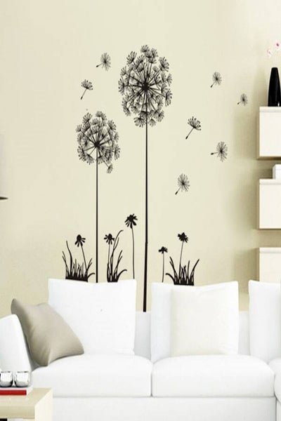 Buy Diy Dandelion Flower Art Wall Decor Decals Mural PVC Wall Stickers Home Decor in UAE