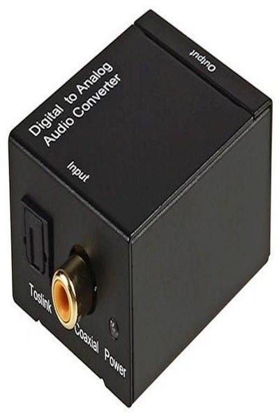 Buy Wired Digital To Analog Audio Converter Black in UAE