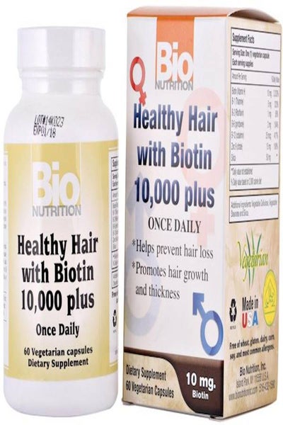 Healthy Hair With Biotin 10000 Plus - 60 Capsules price in UAE | Noon UAE |  kanbkam