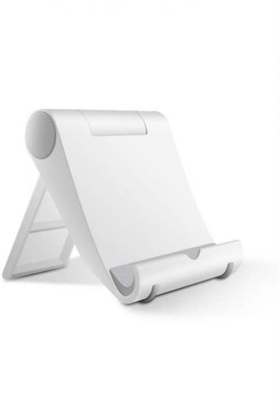 Buy Universal Foldable Table Desktop Desk Stand Holder Cradle For Phone Tablet White in Egypt