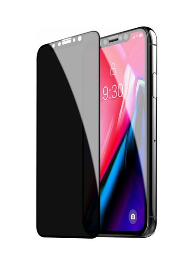 اشتري Privacy Glass Screen Protector For iPhone X/XS 3D Tempered Glass 9H Hardness Full Covered (Black) في مصر