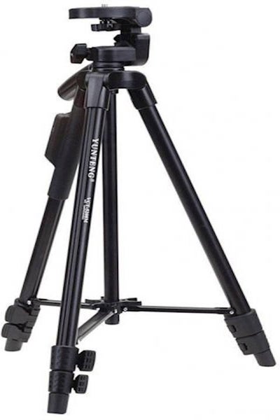 Buy Tripod For Mobile Phone, DSLR And Sports Camera With Remote Black in UAE