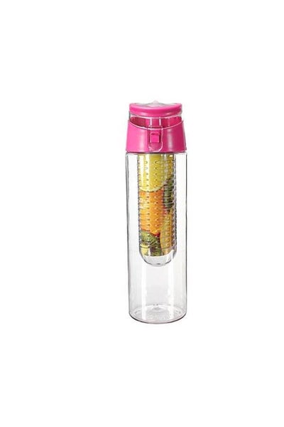 Buy Aleesh 800ML Fruit Infusing Infuser Water Juice Bottle Sports Health Flip Lid Cup UK Style in UAE