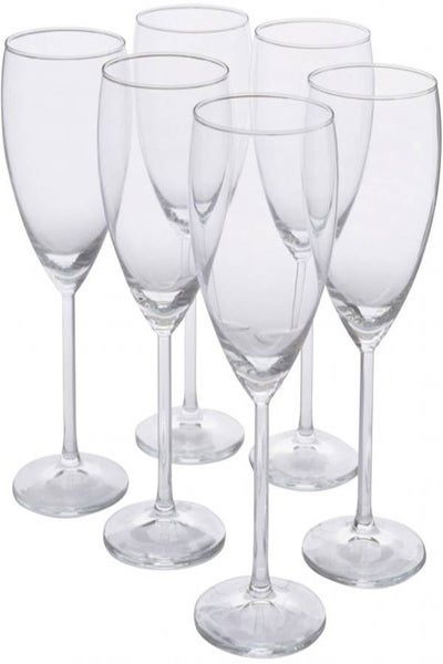 Buy 6-Piece Glass Clear in UAE