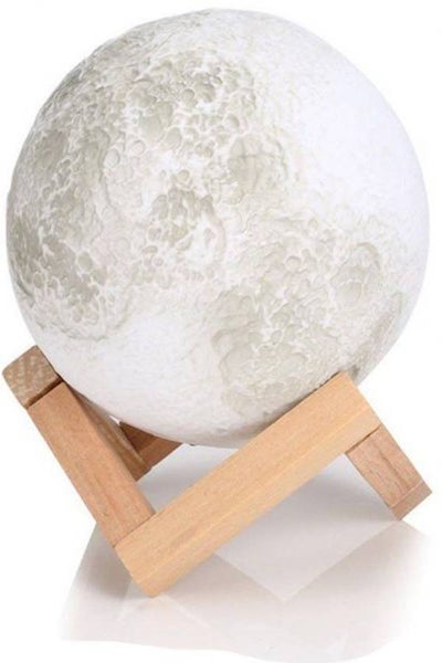 Buy 3D LED Moon Night Lamp Moonlight Base Table Desk Light Magical Gift Touch Sensor in UAE