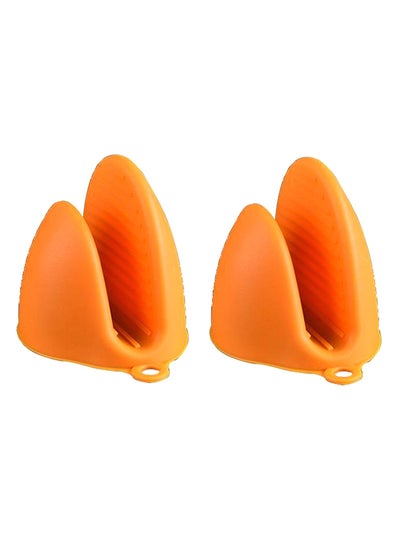 Buy Silica Gel Oven Mitts Pair Orange in Saudi Arabia