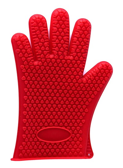 Buy Heat Resistant Oven Glove Red in Saudi Arabia