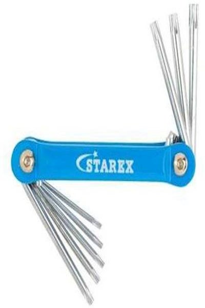 Buy 8-Piece Hex Key Wrench Set With Hole Silver in UAE