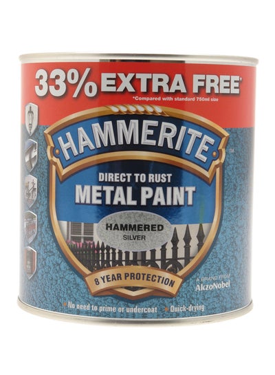 Buy Metal Paint Hammered Silver 250ml in UAE