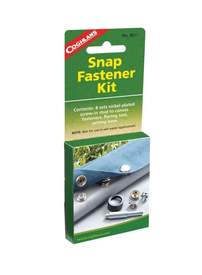 Buy 8-Piece Snap Fastener Kit Silver in UAE