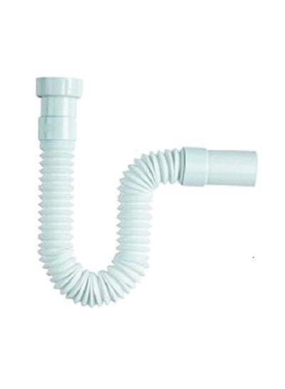 Buy Bathroom Flexible Waste Pipe White 1.25inch in UAE