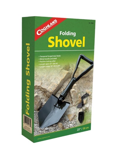 Buy Steel Folding Shovel Black 23inch in UAE