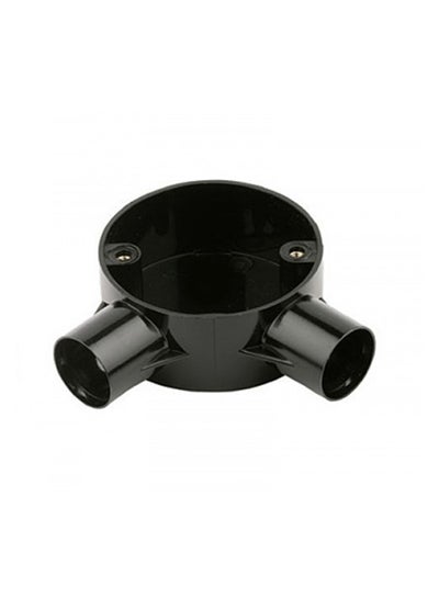 Buy 2-Way Electrical PVC S-Witch Box Black 1inch in UAE