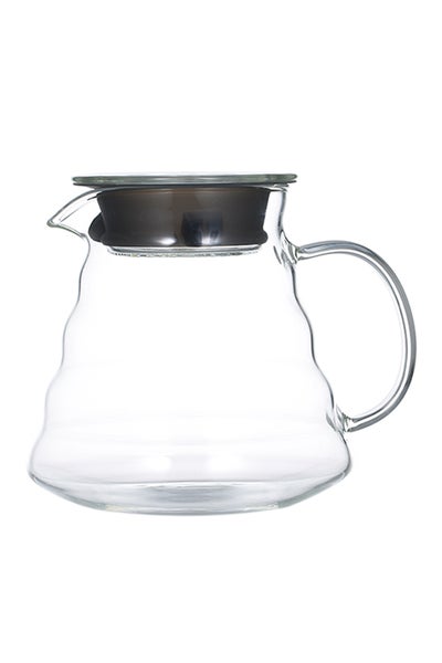 Buy Glass Tea Pot White/Grey in Saudi Arabia