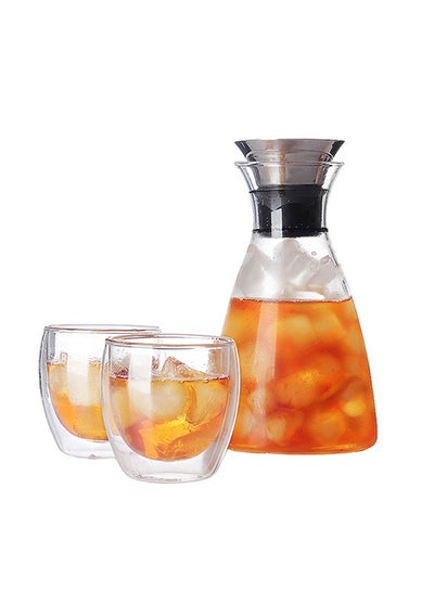 Buy Double walled Borosilicate Glass Coffee Cup Clear in Saudi Arabia