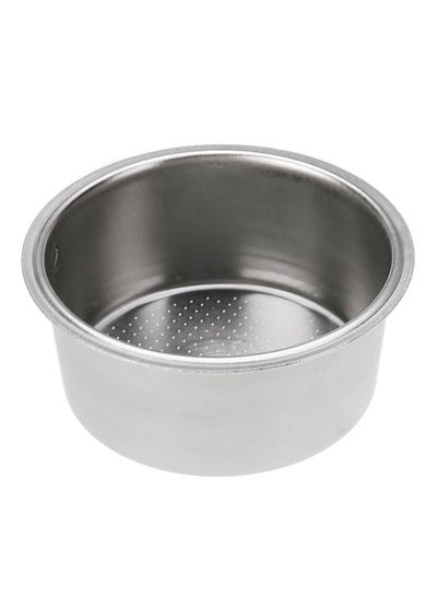 Buy Stainless Steel Non Pressurized Coffee Filter Basket Silver 5.1x5.8x2.5cm in Saudi Arabia