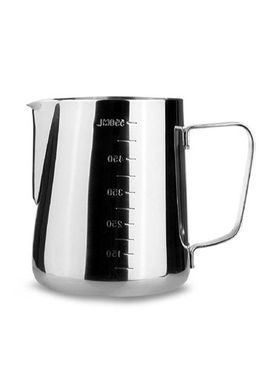 Buy Stainless Steel Milk Frothing Coffee Jug Silver 10.5 x 9.8 x 8.9cm in UAE