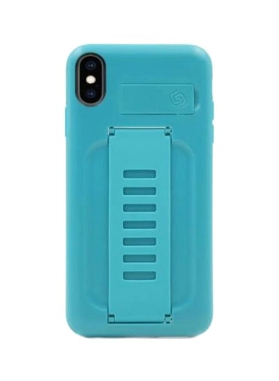 Buy Hybrid Armor Case Cover With Kickstand For Apple iPhone XS Sky Blue in Saudi Arabia