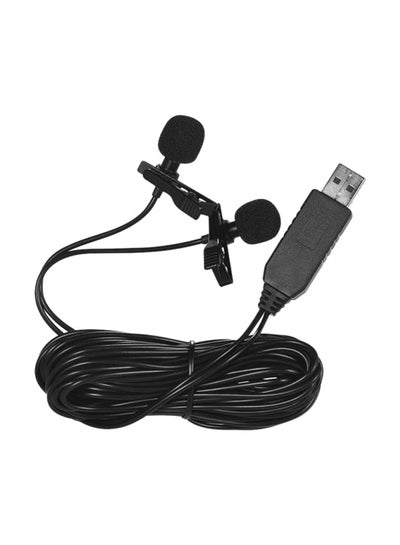 Buy Dual-head Omni-Directional Microphone Black in Saudi Arabia