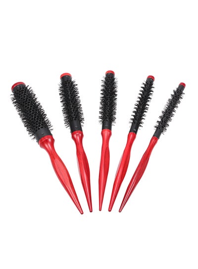 اشتري Round Brush Roller Comb Red/Black 12 ملليمتر في الامارات