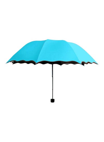 Buy Anti-UV Folding Umbrella Blue in Saudi Arabia