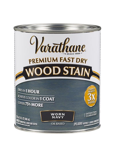 Buy Premium Fast Dry Wood Stain Navy Blue 946ml in Egypt