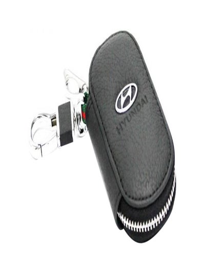 اشتري سلسلة مفاتيح بجيب حماية من الجلد لريموت السيارات الاتوماتيك بتصميم رسمي يحمل شعار سيارات هيونداي في السعودية