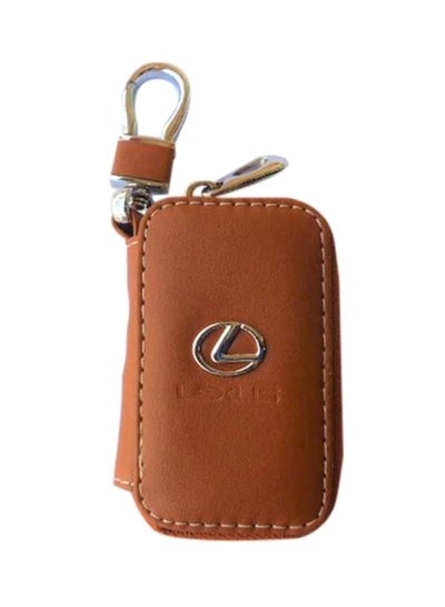 اشتري حافظة مفاتيح من الجلد مزودة بسلسلة وحلقة مزينة بشعار سيارة ليكزس في السعودية