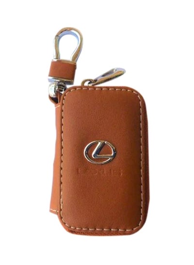 Buy Lexus Leather Keychain Ring Cum Key Case Holder in Saudi Arabia