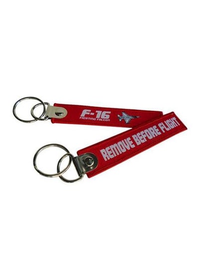 Buy F16 Fighting Falcon Design Fabric Key Chain in UAE