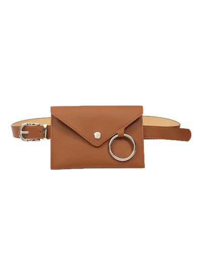 Buy Belt With Waist Bag Brown/Silver in Saudi Arabia