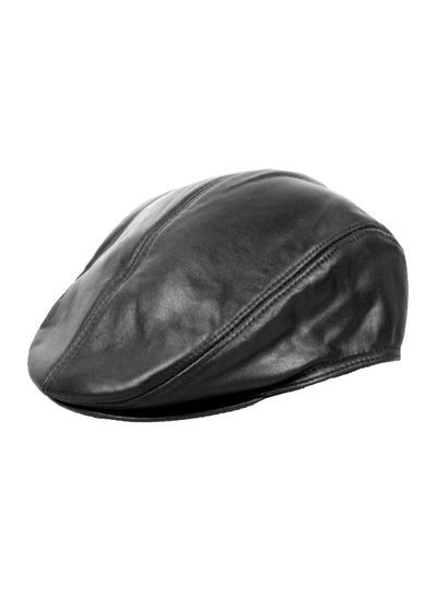 Buy Leather Golf Cap Black in Saudi Arabia