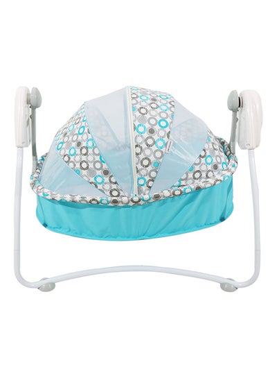 Buy Baby Bed Wrapped With Battery And Charger Blue in Saudi Arabia