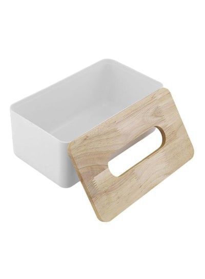 Buy Removable Tissue Box White/Beige in Egypt