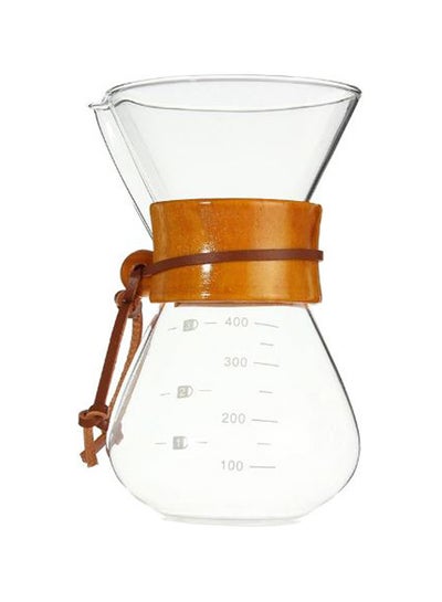 Buy Filter Drip Brewing Chemex Coffee Maker Clear 400ml in Saudi Arabia