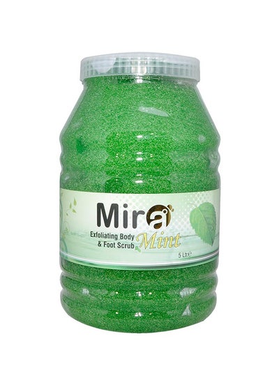 Buy Exfoliating Body& Foot Scrub (Mint) Green 5Liters in UAE
