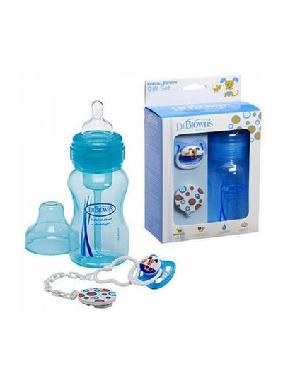 Buy Dr.Brown's Single Bottle & Soother Gift Set 0-6M For Baby Unisex in Egypt