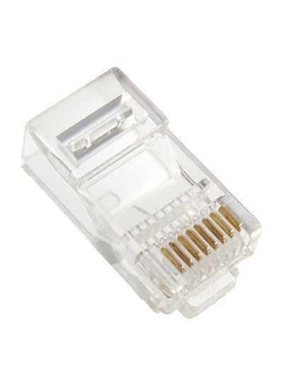 Buy RJ45 CAT5 Crystal Modular Plug LAN Network Connector Clear in UAE