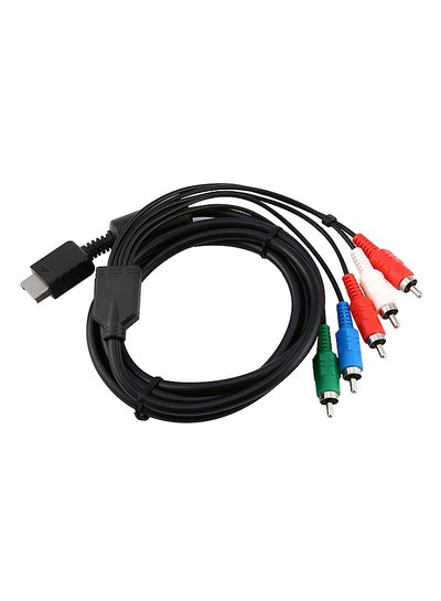 اشتري 2 AV HD Cable 3 PS2 PS3 TV Console Cable أسود في الامارات