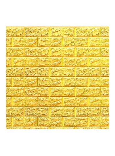 3D Wall Safety Home Decor Wallpaper Sticker Yellow 70x77x0.5cm ...