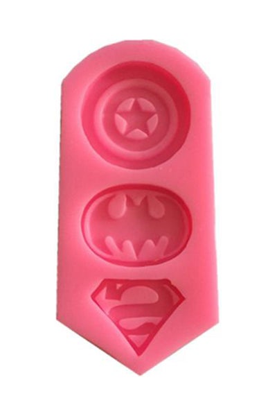 اشتري 3D Silicone Superman,Captain America And Batman Logo Mould لون وردي 8*5 سنتيمتر في الامارات