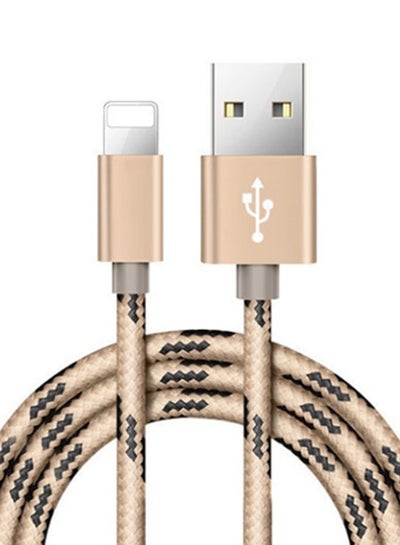 Buy USB Data Sync Charger Cable For Apple iPhone Gold in UAE